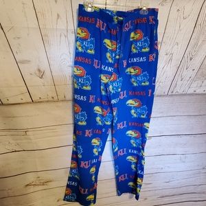 Bottom Drawers sleepwear men's fuzzy pajama bottoms KU Jayhawks Medium